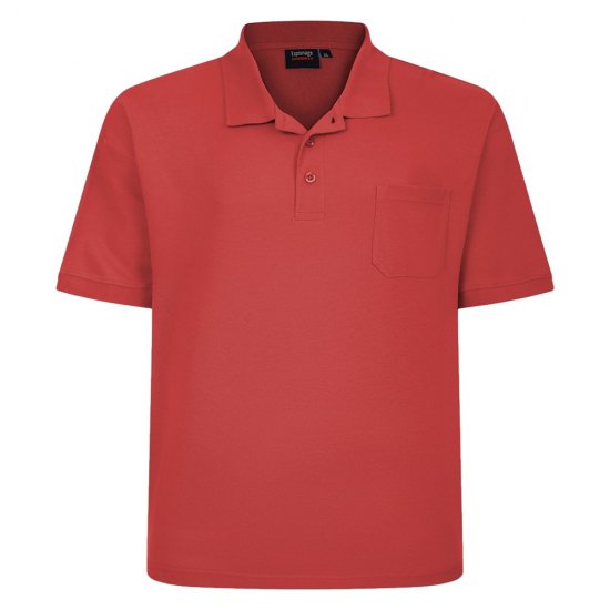 Espionage P074C Polo Majica s Kratkimi Rokavi Žgana Oranžna - Polo majice - Moške Polo Majice za Močnejše Postave