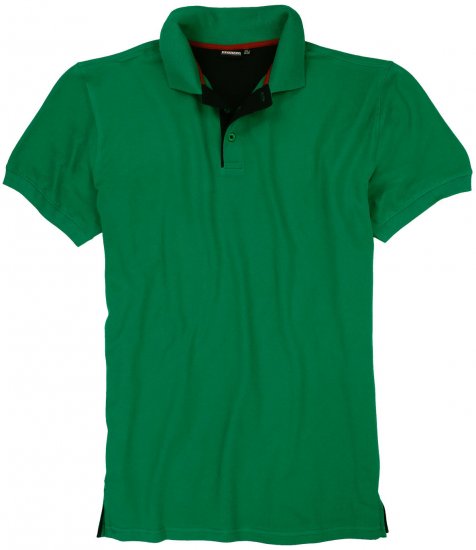 Adamo Pablo Comfort fit Polo shirt Green - Polo majice - Moške Polo Majice za Močnejše Postave