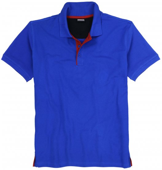 Adamo Pablo Comfort fit Polo Shirt Royal Blue - Polo majice - Moške Polo Majice za Močnejše Postave