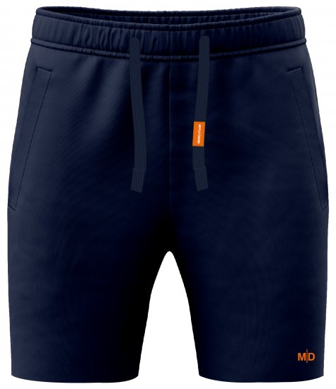 Motley Denim Paris Sweatshorts Navy - Trenirke & kratke trenirke - Moške Trenirke za Močnejše Postave