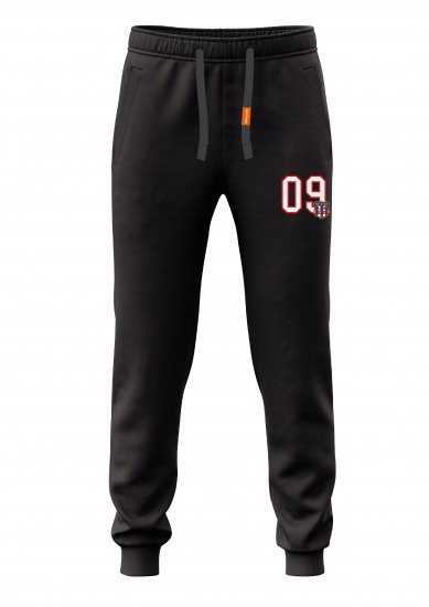 Motley Denim Perth Sweatpants Black - Trenirke & kratke trenirke - Moške Trenirke za Močnejše Postave