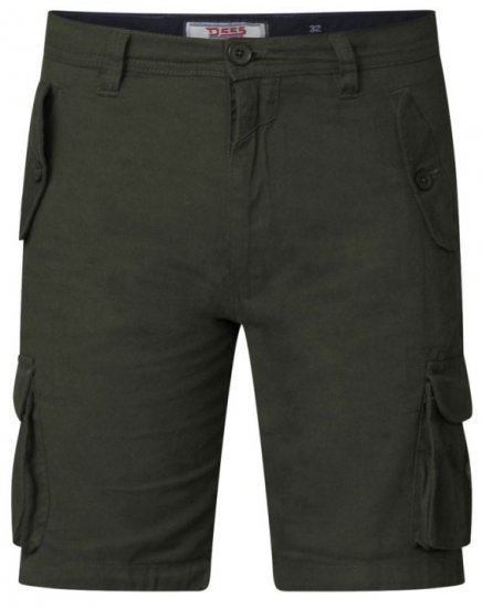 D555 Larry Cargo Shorts Khaki - Kratke hlače - Moške Kratke Hlače za Močnejše Postave