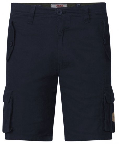D555 Larry Cargo Shorts Navy - Kratke hlače - Moške Kratke Hlače za Močnejše Postave