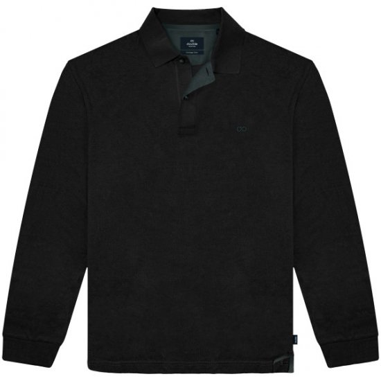 Double Outfitters PS-3097 Polo Shirt Embroidered Black - Polo majice - Moške Polo Majice za Močnejše Postave