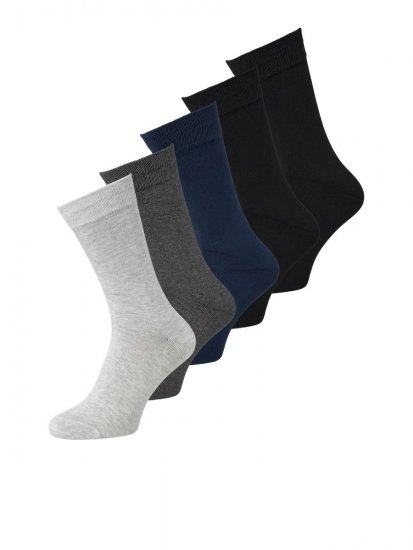 Jack & Jones Basic Bambusove nogavice Črna 5-pack - Spodnje perilo & kopalne hlače - Moško Spodnje Perilo za močnejše postave