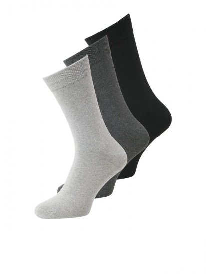 Jack & Jones Ordinary Nogavice Črna 3-pack - Spodnje perilo & kopalne hlače - Moško Spodnje Perilo za močnejše postave