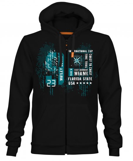 Motley Denim Reading Hoodie Black - Puloverji & jopice - Moški Puloverji & Jopice za Močnejše Postave