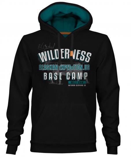Motley Denim Romford Hoodie Black - Puloverji & jopice - Moški Puloverji & Jopice za Močnejše Postave