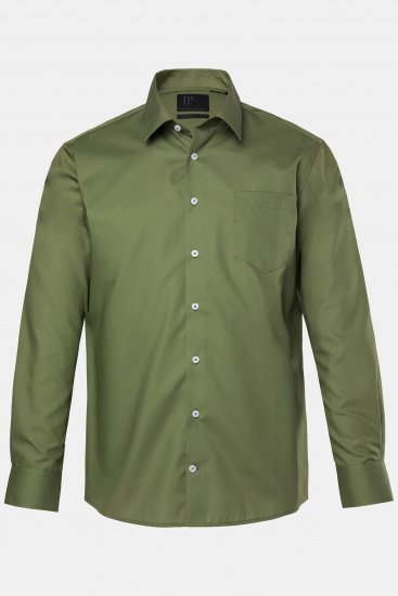 JP1880 Shirt Business Long Sleeve Green - Srajce - Moške srajce za Močnejše Postave