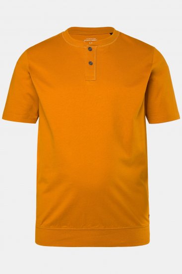 JP1880 Henley Belly Fit Short Sleeve - Kratke Majice - Moške kratke majice za močnejše postave