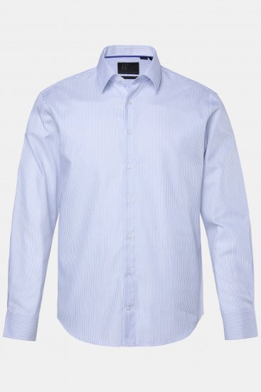 JP1880 Business Shirt Long Sleeve Striped Snow White - Srajce - Moške srajce za Močnejše Postave