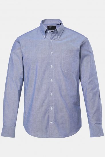 JP1880 Oxford Shirt Long Sleeve Denim Blue - Srajce - Moške srajce za Močnejše Postave