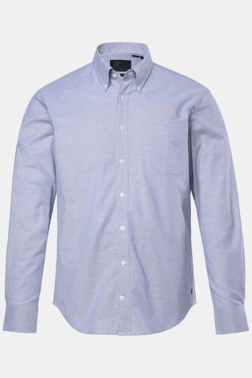JP1880 Oxford Shirt Flexnamic Long Sleeve Grey - Srajce - Moške srajce za Močnejše Postave