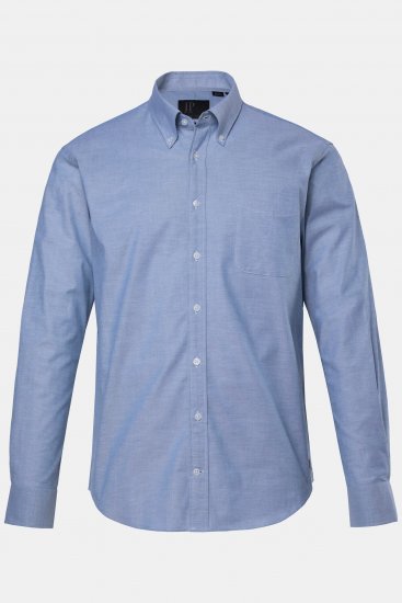 JP1880 Oxford Shirt Flexnamic Long Sleeve Ash Turquoise - Srajce - Moške srajce za Močnejše Postave