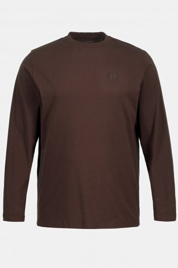 JP1880 Long Sleeve OEKO-TEX T-Shirt Brown - Kratke Majice - Moške kratke majice za močnejše postave