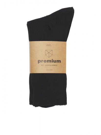 Jack & Jones Premium Nogavice Črna 2-pack - Spodnje perilo & kopalne hlače - Moško Spodnje Perilo za močnejše postave