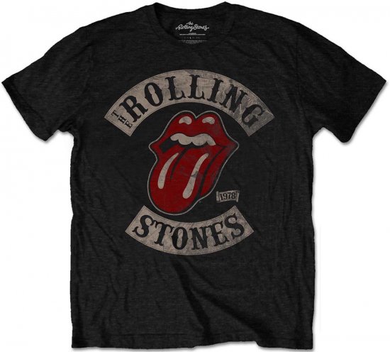 Rolling Stones 1978 Tour T-shirt Black - Kratke Majice - Moške kratke majice za močnejše postave