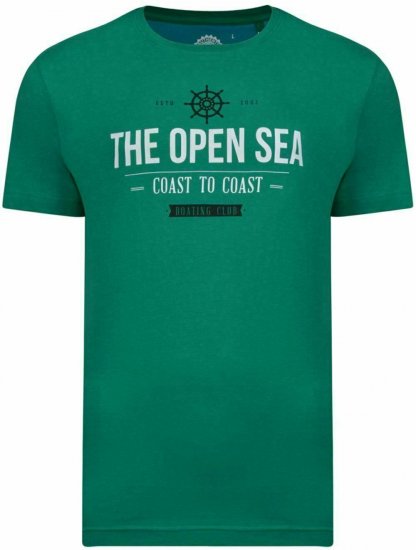 Kam Jeans 5254 Shamrock T-shirt - Kratke Majice - Moške kratke majice za močnejše postave