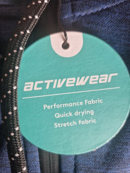 Kam Jeans AP008 Active Performance Hoodie Indigo - Puloverji & jopice - Moški Puloverji & Jopice za Močnejše Postave
