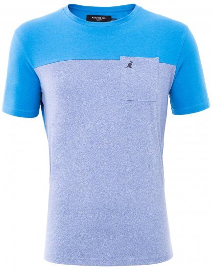 Kangol Sherwin T-shirt Blue - Kratke Majice - Moške kratke majice za močnejše postave