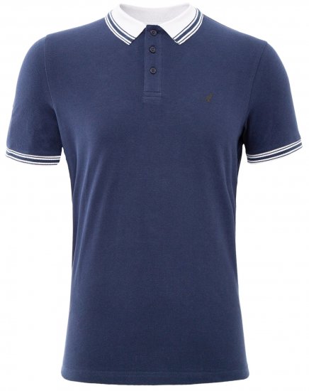 Kangol Shipley Polo Navy - Polo majice - Moške Polo Majice za Močnejše Postave