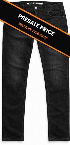 Motley Denim Soho 5-Pocket Jeans Black - Kavbojke & hlače - Moške Kavbojke in Hlače za Močnejše Postave