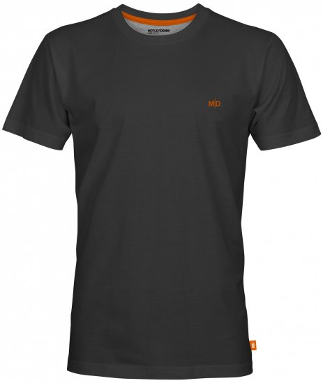 Motley Denim Stockholm T-shirt Charcoal - Kratke Majice - Moške kratke majice za močnejše postave