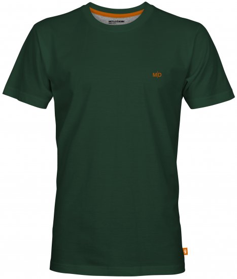 Motley Denim Stockholm T-shirt Racing Green - Kratke Majice - Moške kratke majice za močnejše postave