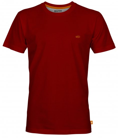 Motley Denim Stockholm T-shirt Red - Kratke Majice - Moške kratke majice za močnejše postave