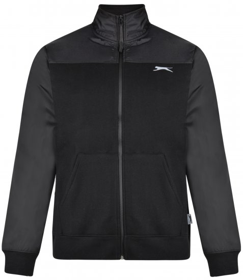 Slazenger Tatum Funnel Neck Black - Puloverji & jopice - Moški Puloverji & Jopice za Močnejše Postave