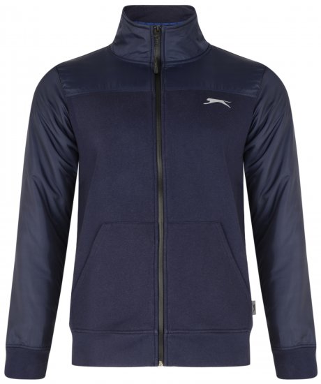 Slazenger Tatum Funnel Neck Navy - Puloverji & jopice - Moški Puloverji & Jopice za Močnejše Postave