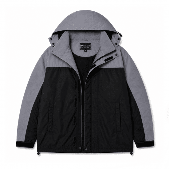 Kam Jeans 439 Softshell Jacket Black - Jakne - Moške bunde za Močnejše Postave