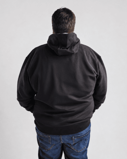 Motley Denim Riga Hoodie Black - Puloverji & jopice - Moški Puloverji & Jopice za Močnejše Postave
