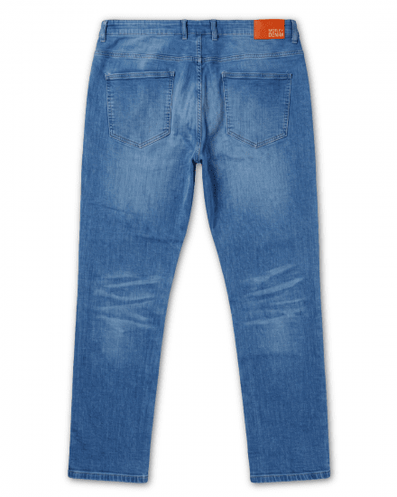 Motley Denim Soho 5-Pocket Jeans Blue Wash - Kavbojke & hlače - Moške Kavbojke in Hlače za Močnejše Postave