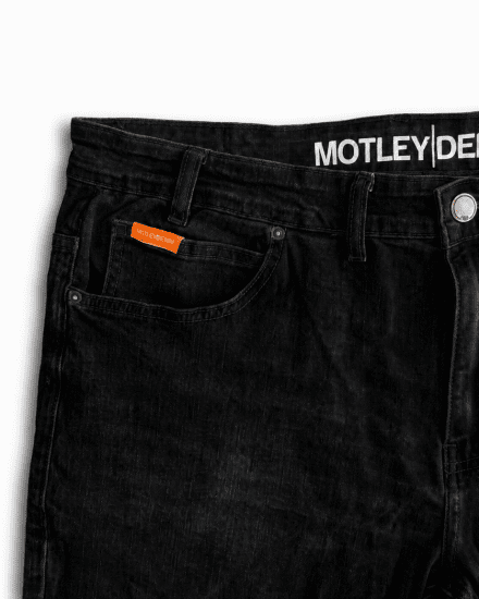 Motley Denim Soho 5-Pocket Jeans Black - Kavbojke & hlače - Moške Kavbojke in Hlače za Močnejše Postave