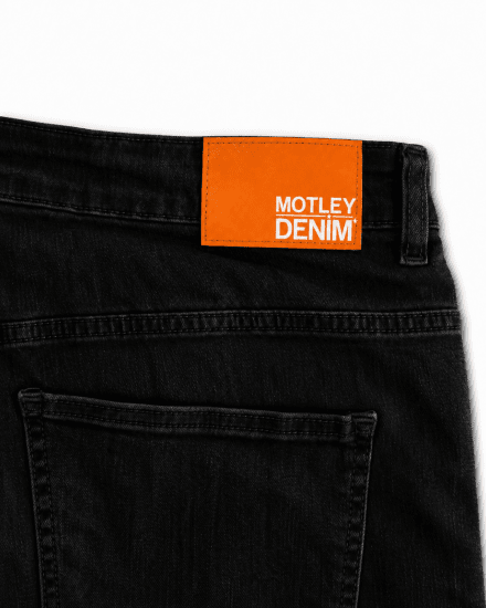 Motley Denim Soho 5-Pocket Jeans Black - Kavbojke & hlače - Moške Kavbojke in Hlače za Močnejše Postave