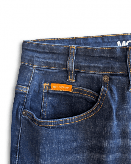 Motley Denim Soho 5-Pocket Jeans Mid Wash - Kavbojke & hlače - Moške Kavbojke in Hlače za Močnejše Postave