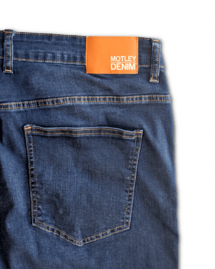 Motley Denim Soho 5-Pocket Jeans Mid Wash - Kavbojke & hlače - Moške Kavbojke in Hlače za Močnejše Postave