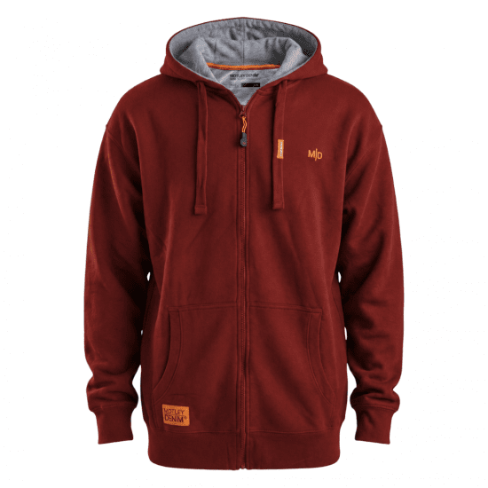 Motley Denim Copenhagen Hoodie Red - Puloverji & jopice - Moški Puloverji & Jopice za Močnejše Postave