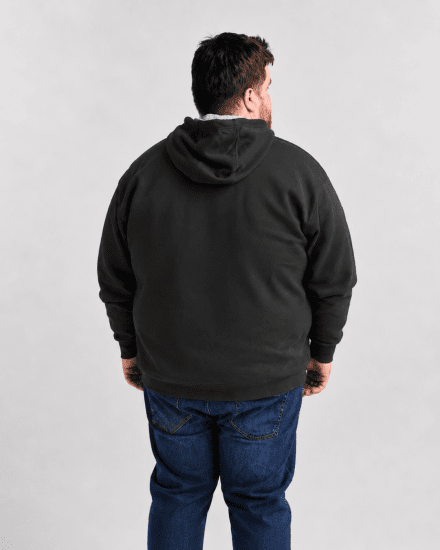Motley Denim Copenhagen Hoodie Charcoal - Puloverji & jopice - Moški Puloverji & Jopice za Močnejše Postave