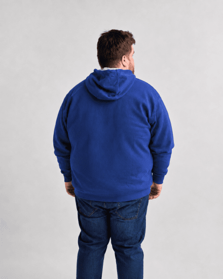 Motley Denim Copenhagen Hoodie Royal Blue - Puloverji & jopice - Moški Puloverji & Jopice za Močnejše Postave