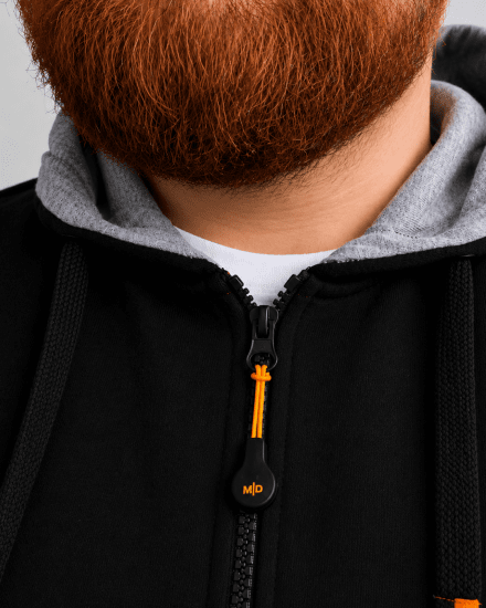 Motley Denim Copenhagen Hoodie Black - Puloverji & jopice - Moški Puloverji & Jopice za Močnejše Postave