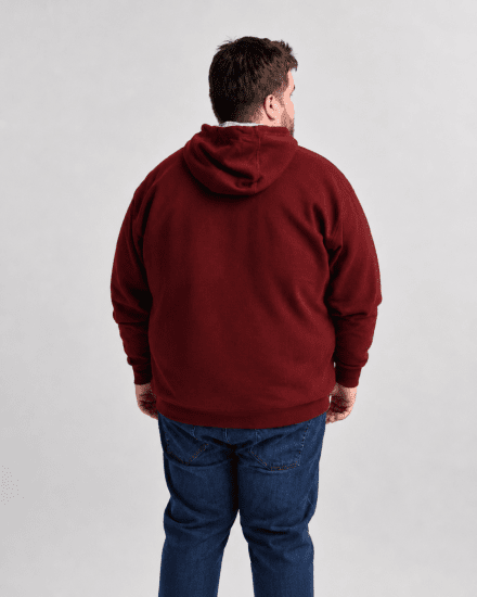 Motley Denim Copenhagen Hoodie Red - Puloverji & jopice - Moški Puloverji & Jopice za Močnejše Postave