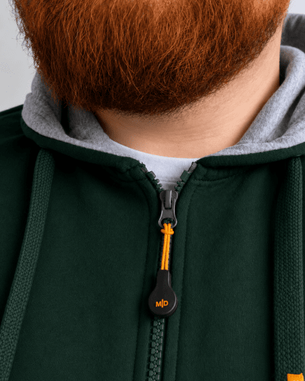 Motley Denim Copenhagen Hoodie Racing Green - Puloverji & jopice - Moški Puloverji & Jopice za Močnejše Postave