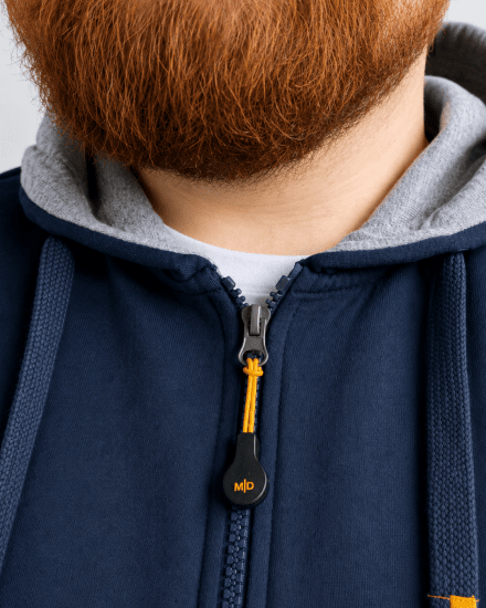Motley Denim Copenhagen Hoodie Dark Indigo - Puloverji & jopice - Moški Puloverji & Jopice za Močnejše Postave