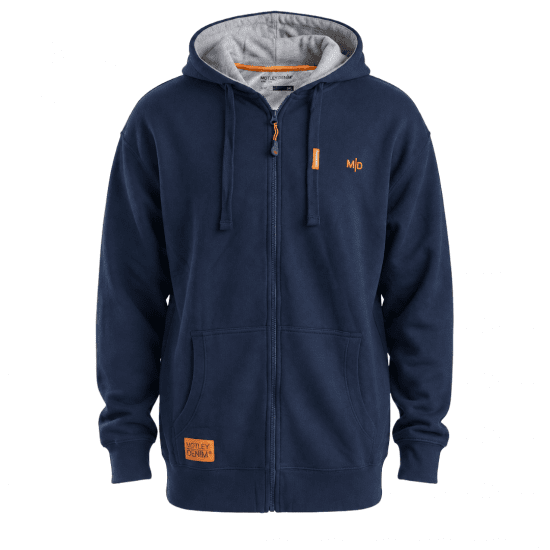 Motley Denim Copenhagen Hoodie Dark Indigo - Puloverji & jopice - Moški Puloverji & Jopice za Močnejše Postave