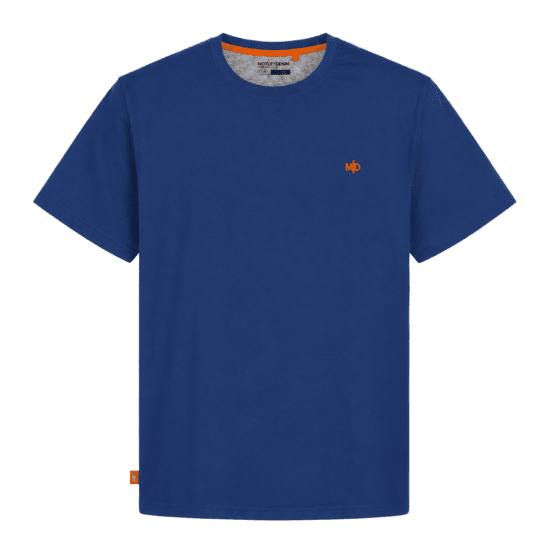 Motley Denim Stockholm T-shirt Royal Blue - Kratke Majice - Moške kratke majice za močnejše postave