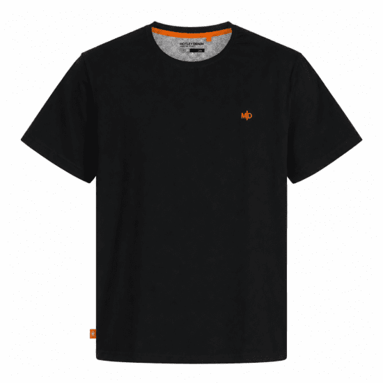 Motley Denim Stockholm T-shirt Black - Kratke Majice - Moške kratke majice za močnejše postave