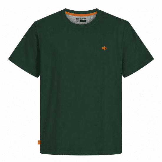 Motley Denim Stockholm T-shirt Racing Green - Kratke Majice - Moške kratke majice za močnejše postave
