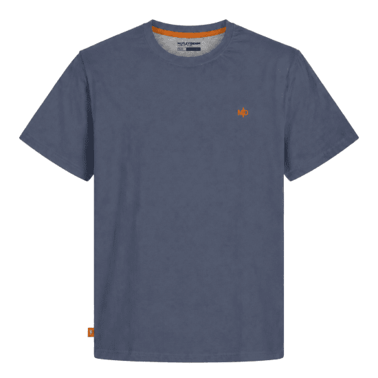 Motley Denim Stockholm T-shirt Light Indigo - Kratke Majice - Moške kratke majice za močnejše postave
